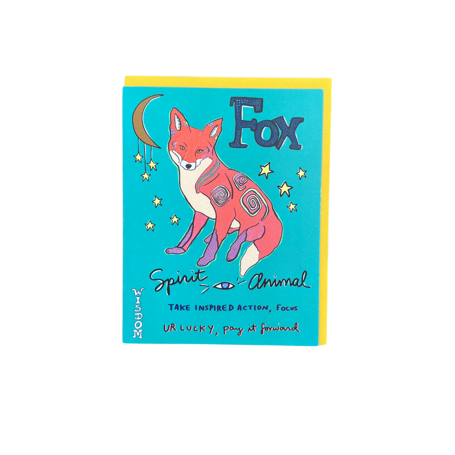 Fox Spirit Animal Card
