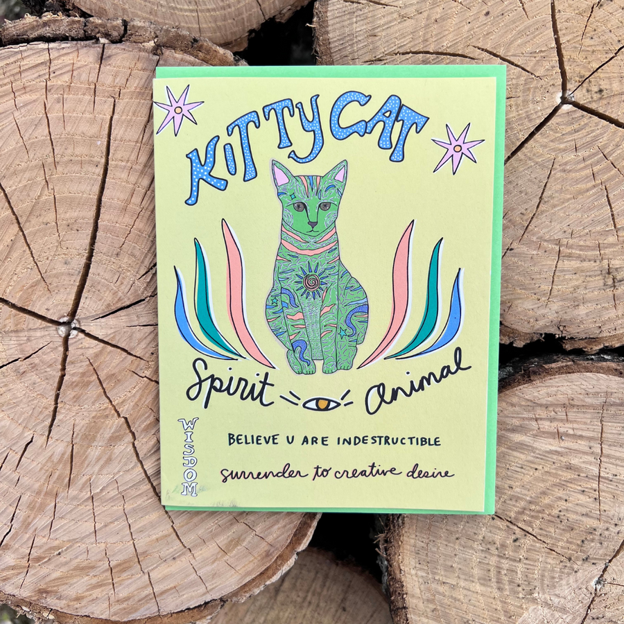 Kitty Cat Spirit Animal Card