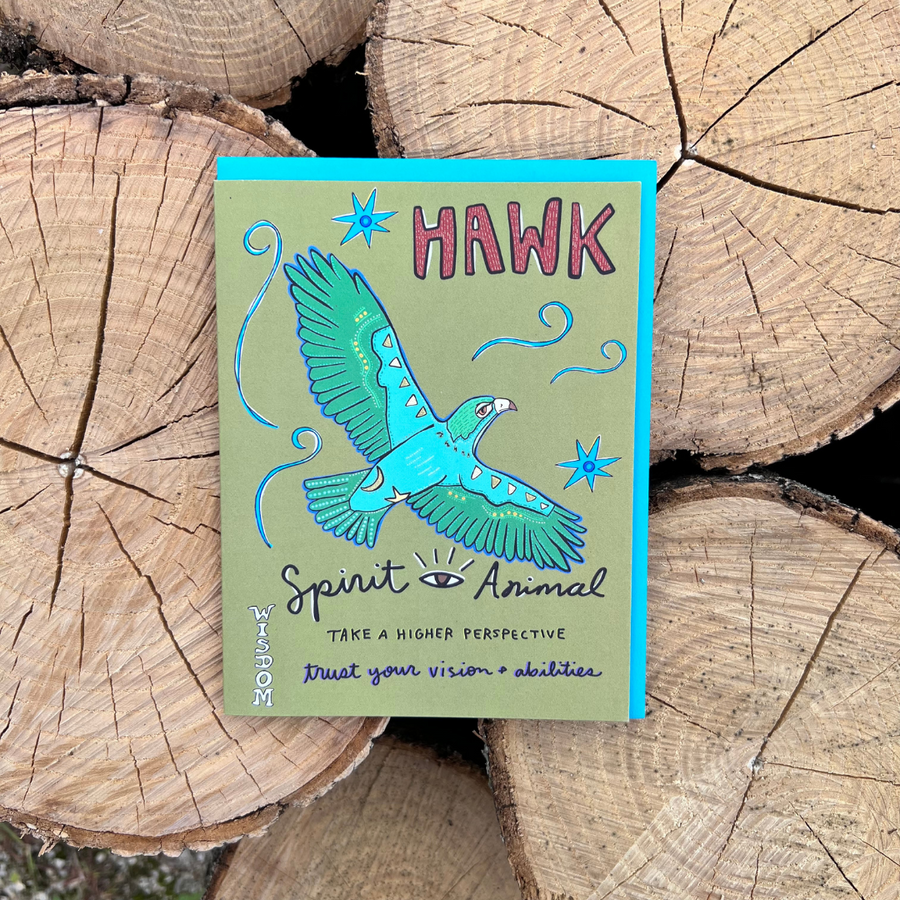 Hawk Spirit Animal Card