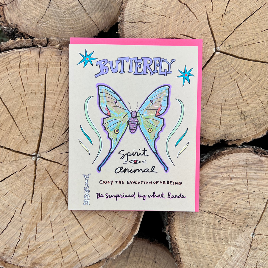 Butterfly Spirit Animal Card