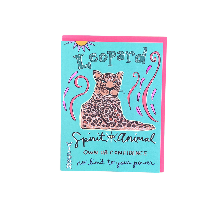 Leopard Spirit Animal Card
