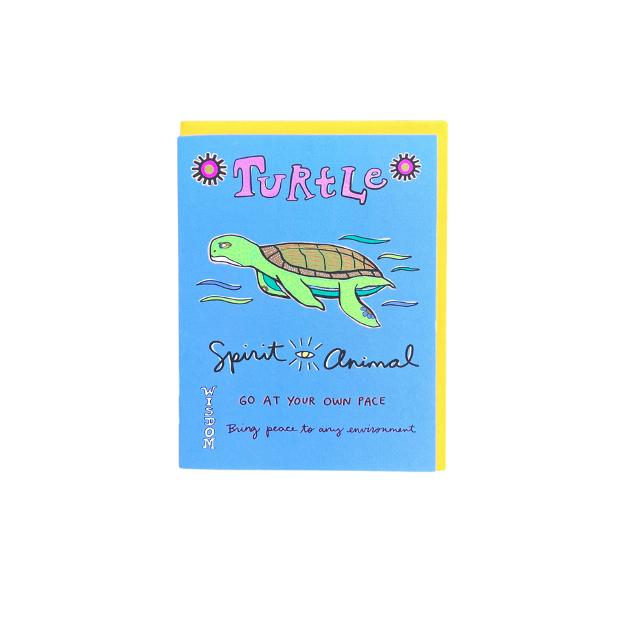 Turtle Spirit Animal Card