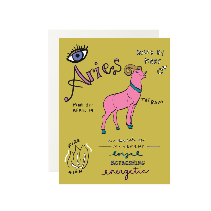 Aires Zodiac Greeting Card